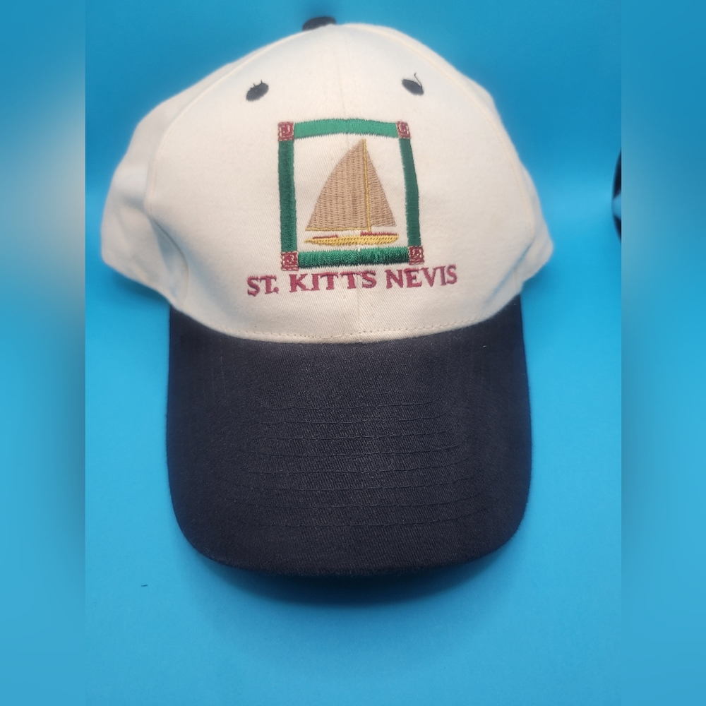 Vintage St. Kitts Nevis Sailboat Ball Cap